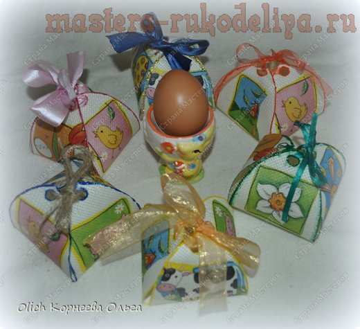 Мастер-класс по декупажу на ткани: Коробочки для пасхальных яиц