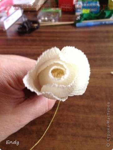 Мастер-класс по букетам из конфет: Белые розы