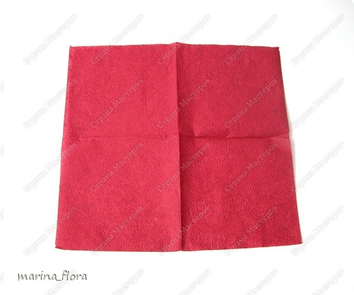 Мастер-класс по цветам из бумаги: Бутон розы из бумажных салфеток