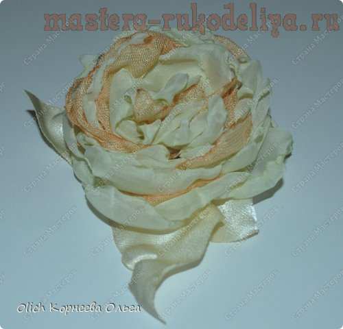 Мастер-класс по флористике: Роза из органзыМастер-класс по флористике: Роза из органзы
