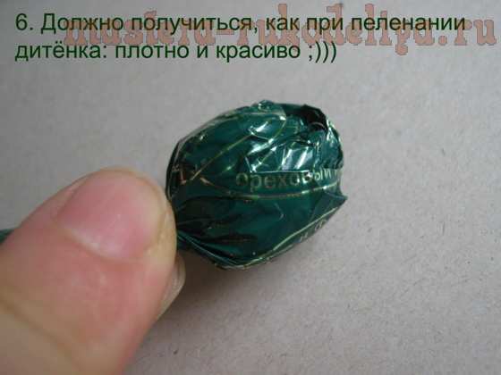 Мастер-класс по букетам из конфет: Рябина