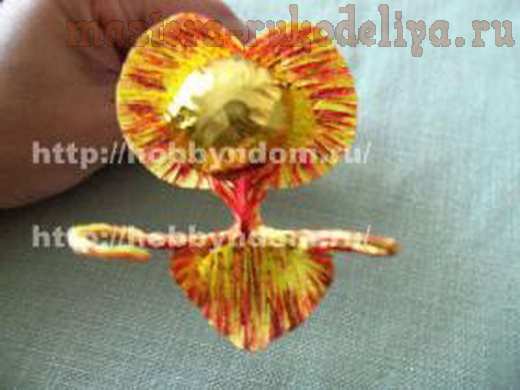 Мастер-класс по букетам из конфет: Ветка орхидеи