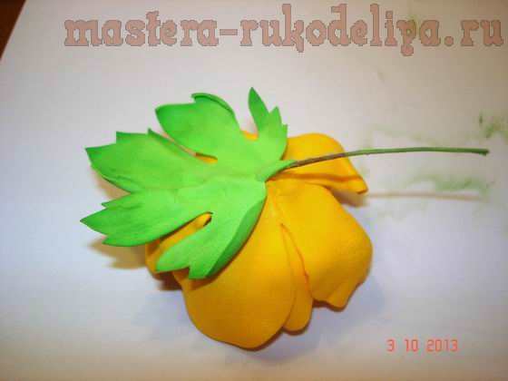 Мастер-класс: Брошь цветок из фоамирана