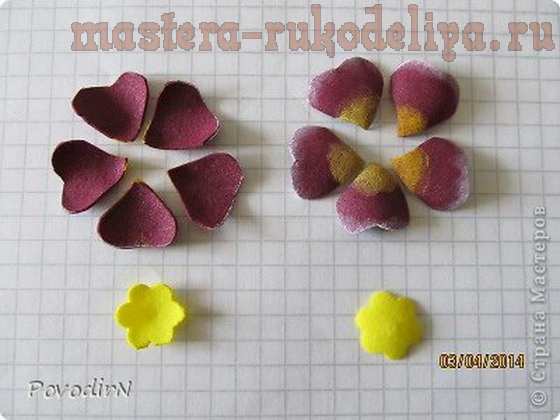 Мастер-класс по цветам из фоамирана: Примула