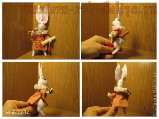 Мастер-класс по шитью из фетра: Белый Кролик из Алисы в Стране Чудес