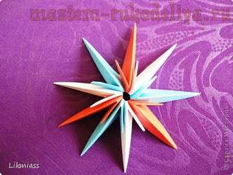 Мастер-класс по оригами: Цветок из модулей кусудамы "Динара"