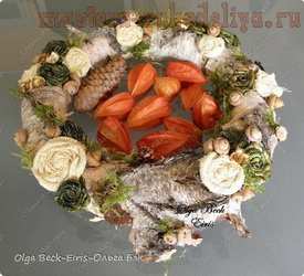 Мастер-класс по декорированию: Осенний венок. Цветы из листьев гладиолусов