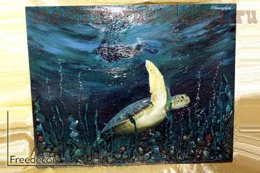 Мастер-класс по рисованию: Картина "Морские глубины"