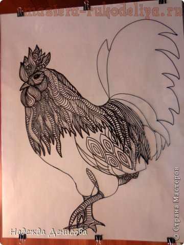 Мастер-класс по рисованию пластилином: Красивая птица