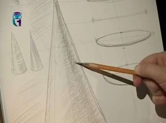Видео мастер-класс по рисованию карандашом: Рисуем конус