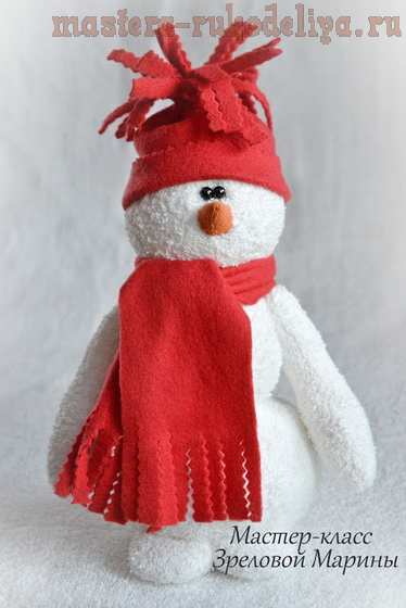 Мастер-класс по шитью игрушек: Снеговик
