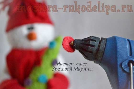 Мастер-класс по шитью игрушек: Снеговик