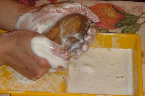 Мастер-класс по мокрому валянию: Шерстяное мыло