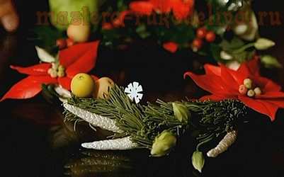 Мастер-класс по керамической флористике: Лепка Рождественского венка из полимерной глины