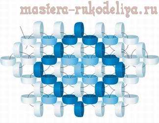 Анимированный мастер-класс по бисероплетению: Монастырское плетение (цепочка в крест) двумя иглами