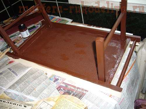 Мастер-класс по декупажу: Декорируем деревянный кофейный столик