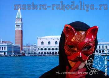 Мастер-класс по декупажу на дереве: Венецианская маска