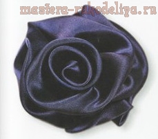 Мастер-класс: Как сделать розу из лент (ткани) своими руками — 4 способа
