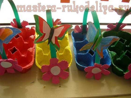 Мастер-класс по созданию цветов из бумаги: Поделки к Пасхе из яичных лотков