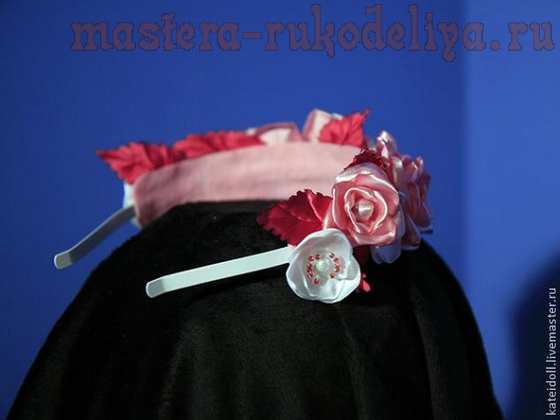 Мастер-класс по созданию цветов из ткани: Розы и листья с прожилками без инструментов