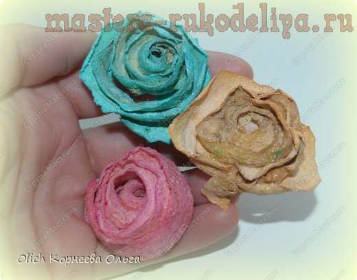 Мастер-класс по фйлористике: Цветные розы из кожуры цитрусовых