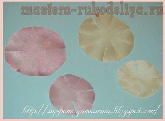 Мастер-класс по цветам из ткани: Воздушная роза