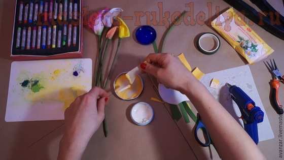 Мастер-класс по цветам из фоамирана: Каллы