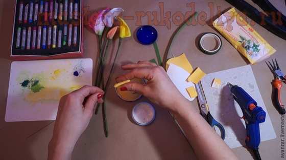 Мастер-класс по цветам из фоамирана: Каллы