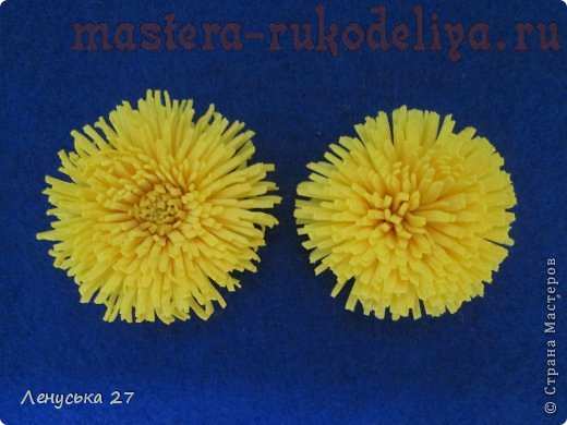 Мастер-класс по цветам из фоамирана: Одуванчик