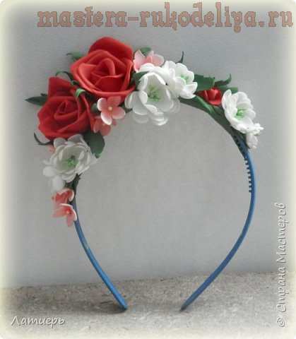 Мастер-класс по цветам из фоамирана: Плоская роза 