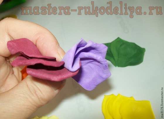Мастер-класс по цветам из фоамирана: Радужная роза