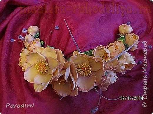 Мастер-класс по цветам из фоамирана: Цветочный венок
