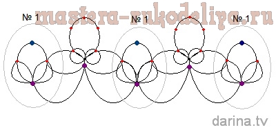 Схема фриволите, анкарс: Свадебные ожерелье и серьги Ольга