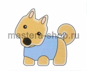 Выкройка игрушки из фетра: Японская собака Сиба-ину