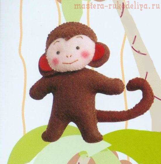 Символ года: обезьянка из фетра своими руками | Самошвейка - сайт о шитье и рукоделии