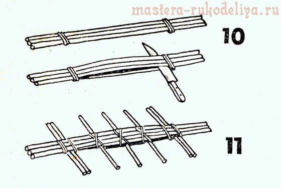 Основы плетения из лозы. Различные виды плетения и заделки края