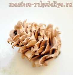 Мастер-класс: Шишка из кожи
