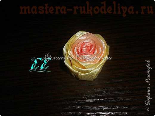 Мастер-класс по канзаши: Горшочек с розами