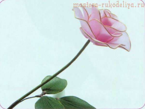 Мастер-класс по созданию цветов из капрона: Роза с бутоном