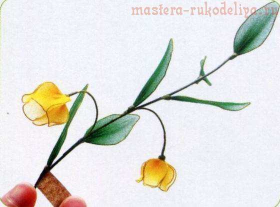 Мастер-класс по созданию цветов из капрона: Сандерсония - Китайская лилия-фонарик 