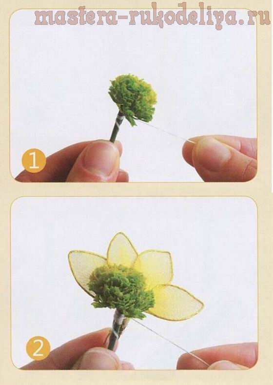 Основы создания цветов из капрона: Лепестки и тычинки