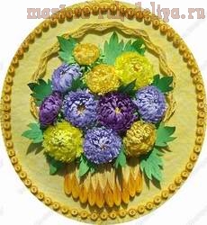 Объемный квиллинг. Астры.