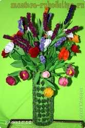 Мастер-класс по цветам из бумаги: Весенний букет