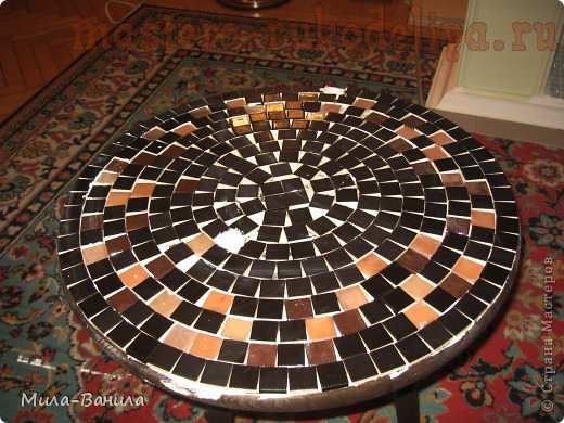 Мастер-класс по мозаике: Кофейный столик
