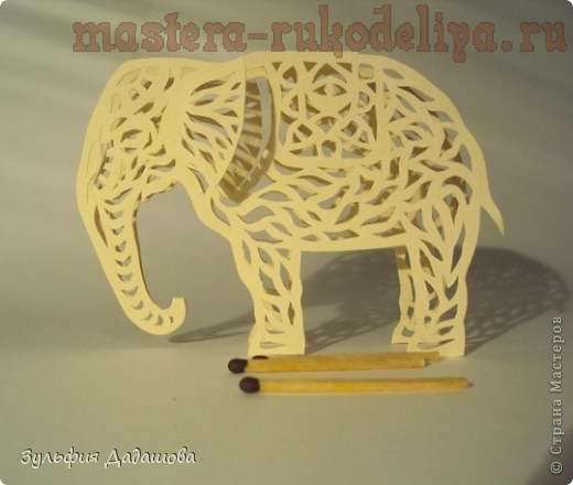Мастер-класс: Ажурный слоник11