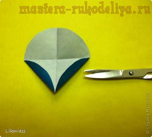Мастер-класс по оригами: Закладка-цветок
