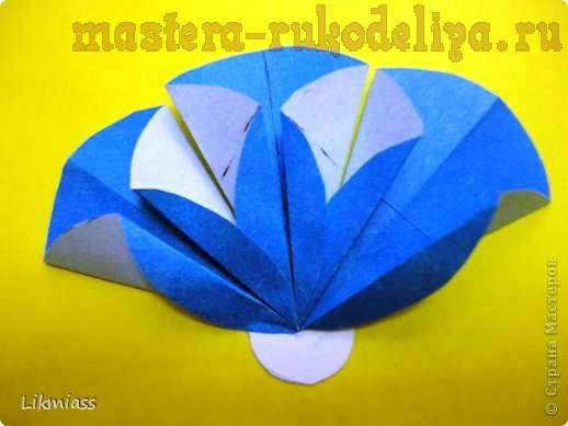 Мастер-класс по оригами: Закладка-цветок