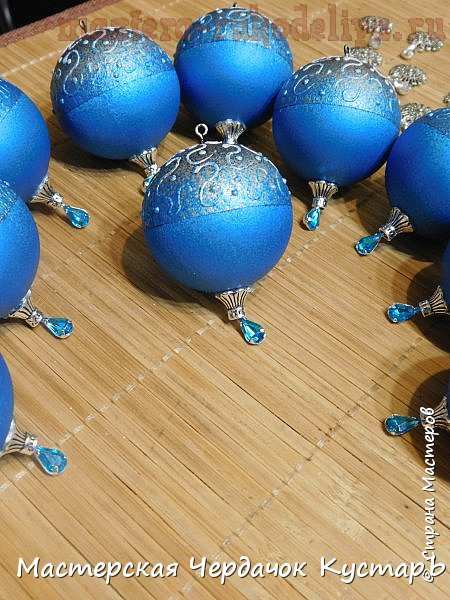 Мастер-класс по декорированию: Новогодние шары. Вариант 2