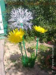 Мастер-класс по поделками из пластиковых бутылок: Гигантский одуванчик