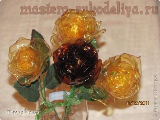 Мастер-класс: Роза из пластиковых бутылок